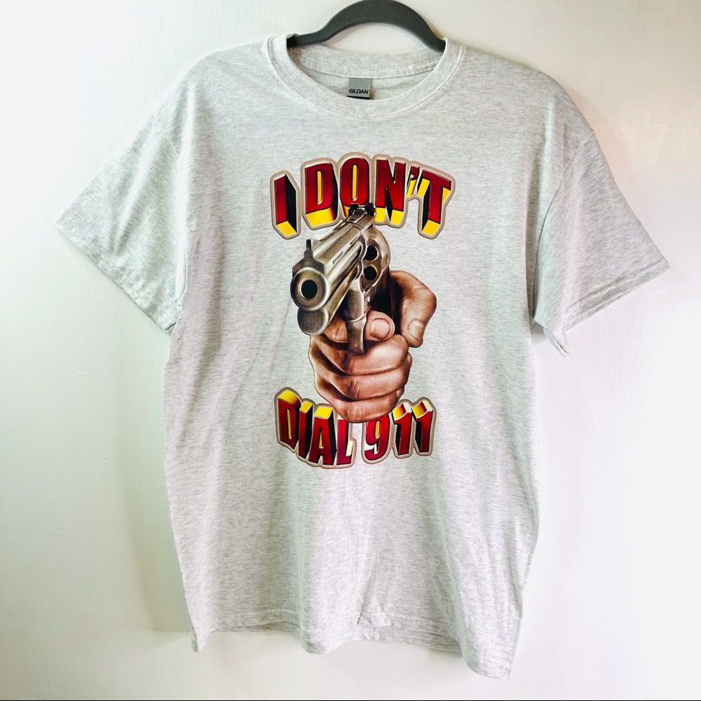 Second Amendment I Don't Dial 911 T Shirt Unisex M NEW Custom Orders Welcome